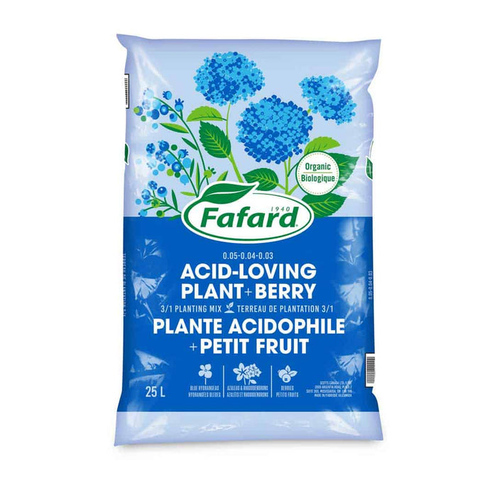 Terreaux pour petits fruits et plantes acidophiles