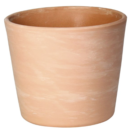 Pots en grès et soucoupes