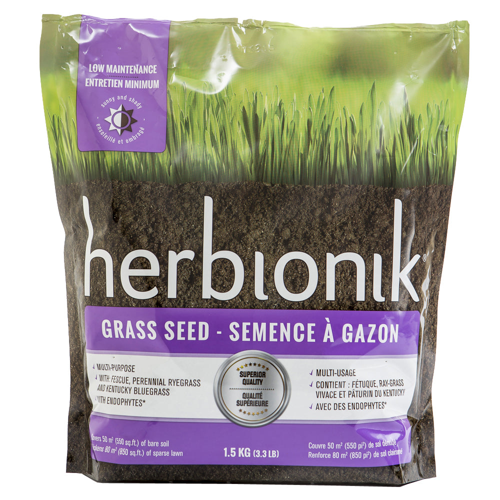 Semence à gazon - Entretien minimum - Herbionik